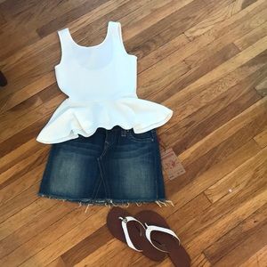 True Religion jean mini skirt 😍